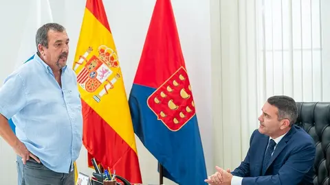 Miguel Ángel Jiménez junto a Oswaldo Betancort.