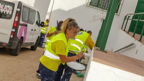 Embellecimiento en los pueblos de Tahiche.