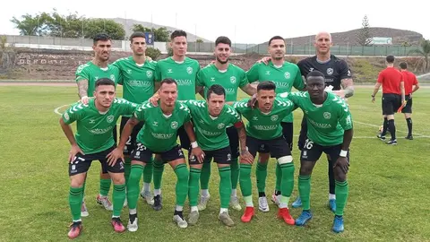 Los jugadores del equipo titular este domingo del sorprendente Yaiza