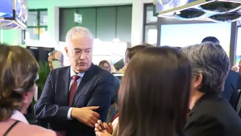 José Juan Cruz en la feria alemana.