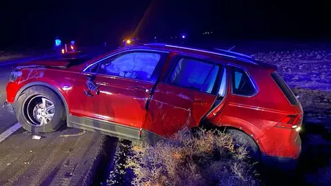 Imagen de cómo quedó el vehículo tras el accidente