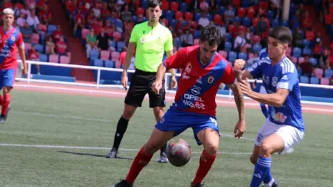 Imagen de uno de los choques del encuentro