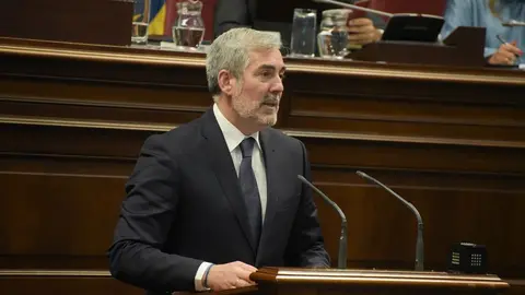 Fernando Clavijo durante su discurso.