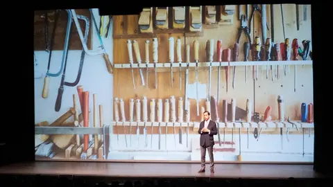Mario Alonso Puig durante su ponencia en Lanzarote.