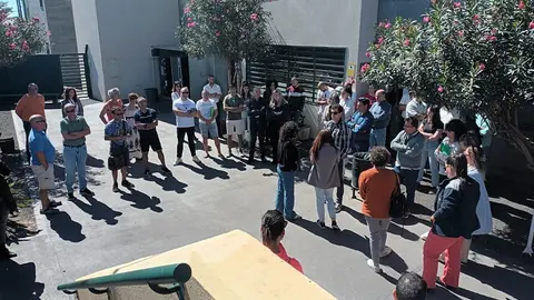 Concentración realizada en la cárcel de Tahiche.