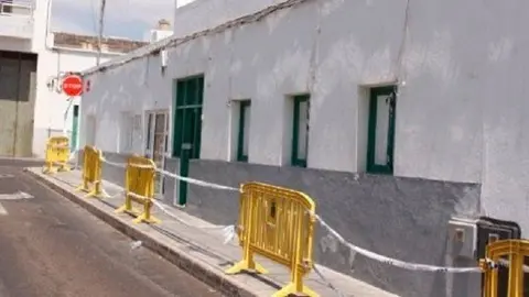 Imagen de algunas casas que se están pintando en barrios como Titerroy.