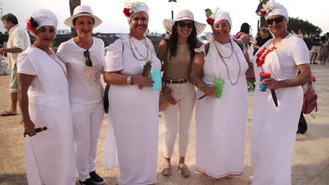 Algunas de las participantes en el carnaval tradicional
