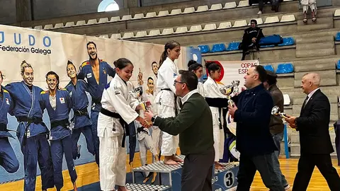 Podio de la Copa de España de Judo.