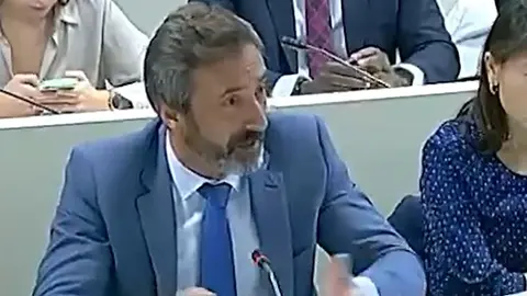 Pedro San Ginés en su intervención en el Senado.