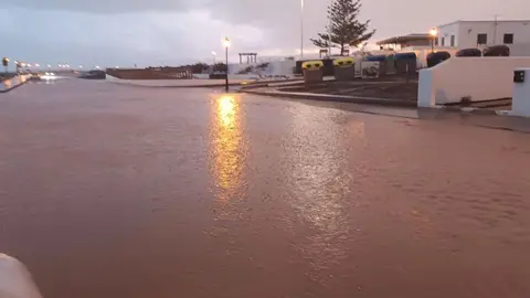 Imagen de cómo ha amanecido el pueblo de La Santa