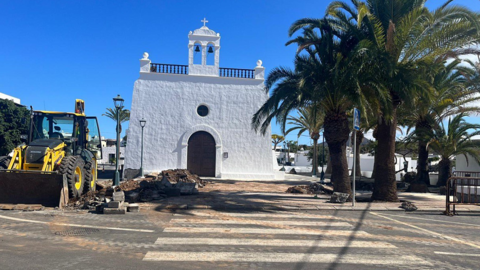 Estado de la plaza de Uga tras las obras.
