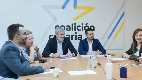Imagen del encuentro de la Ejecutiva de Coalición Canaria