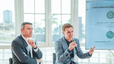 Oswaldo Betancort y Héctor Fernández en una presentación reciente.