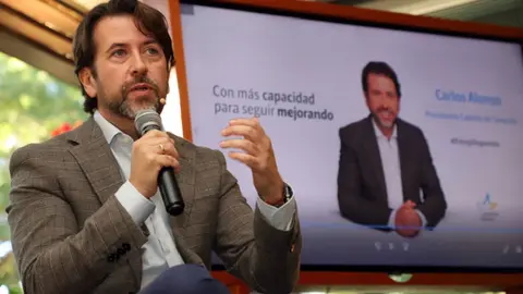 Imagen de archivo de Carlos Alonso durante una campaña electoral de Coalición Canaria.