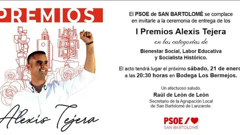 Imagen del cartel anunciador.