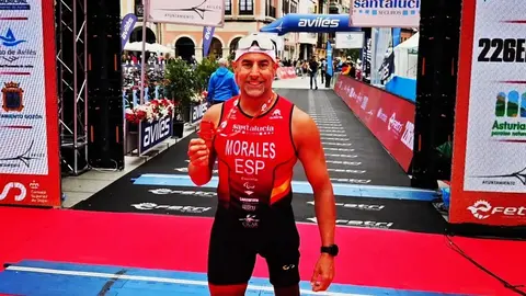 Lionel Morales en el campeonato de España.