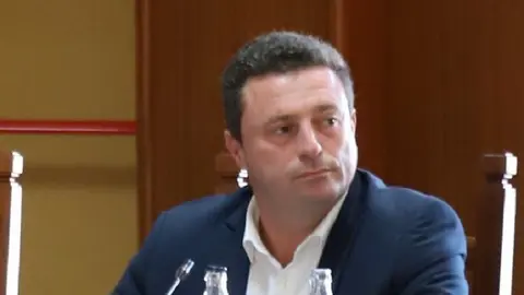 Óscar Noda en el Cabildo de Lanzarote.