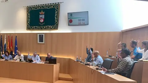 Sesión plenaria del Ayuntamiento de Tías.