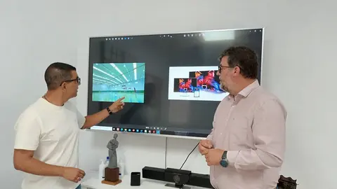 Instalación pantalla led San Bartolomé