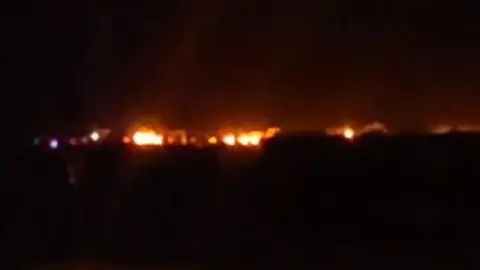 Imagen captada por un vecino de la zona.
