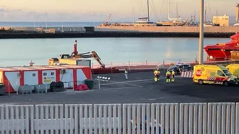 Imagen de archivo de la llegada a Puerto Naos de otros inmigrantes