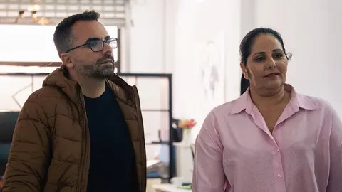 Cathaysa Suárez junto a Echedey Eugenio