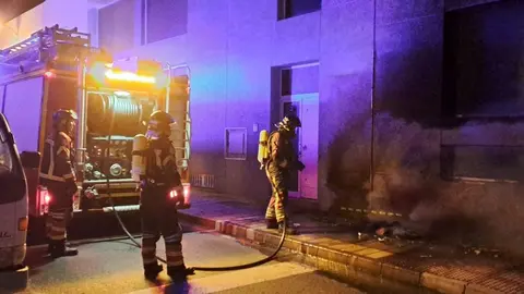 Incendio provocado en la calle Panamá.