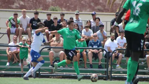Una de las jugadas del emocionante encuentro