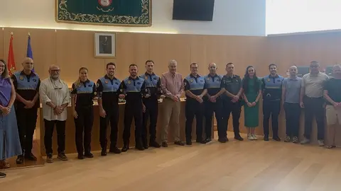 Toma de posesión de policias locales en Tías.