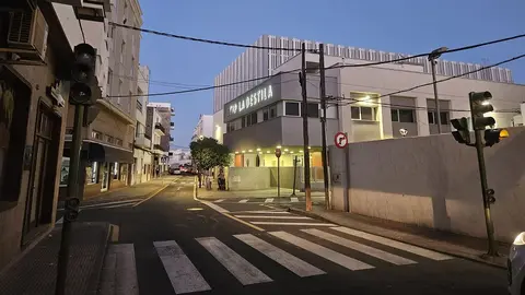 Semaforos que no funcionan en Arrecife.