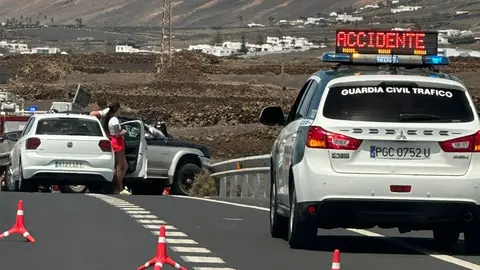 Imagen del accidente de este jueves.