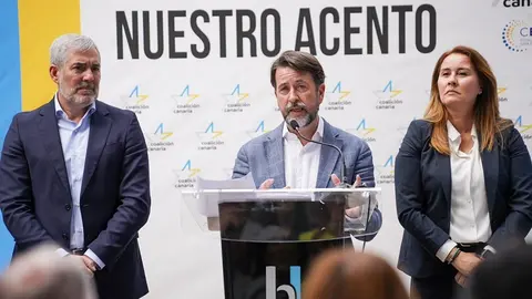 Carlos Alonso durante la presentación de su candidatura a las elecciones europeas.