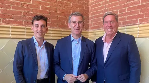 Gabriel Mato e Ignacio Aarcía Marina junto a Alberto Nuñez Feijoo.