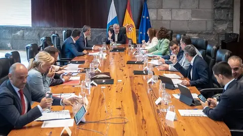 Reunión del Consejo del Gobierno de Canarias.