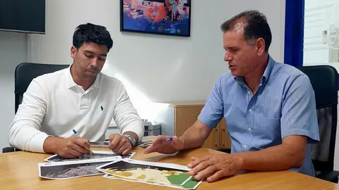 Maciot Cabrera en reunión con Domingo Cejas