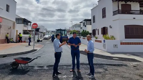 Obras Calle Mastil Playa Honda.