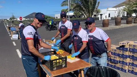 Voluntarios en el Ironman