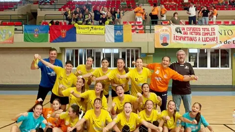 Equipo cadete del Puerto del Carmen en Almería.