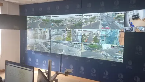 Imagen de la zona de cámaras de la Policía Local de Arrecife.