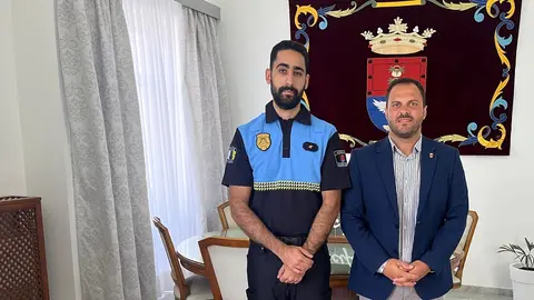 Toma de posesión del noveno agente de la Policía Local que se incorpora tras las oposiciones a la plantilla de la Policía Local 