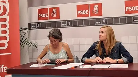 Cristina Duque con su compañera Ariagona González.