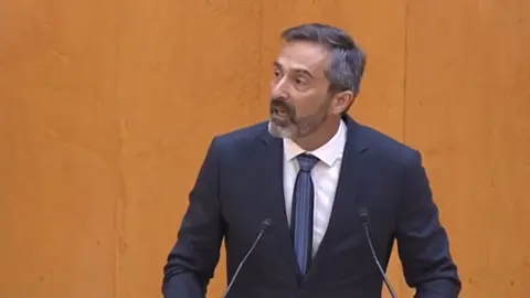 Pedro San Ginés en el Senado.