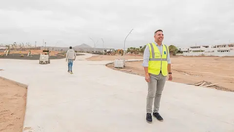 Jacobo Medina en el Parque Urbano de Playa Honda