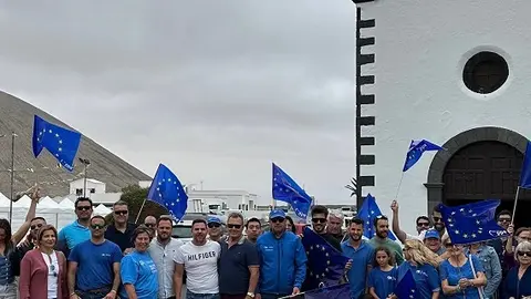 Marea Azul en Tinajo.