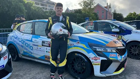 Javier Cañada en el Rally de Lisboa.