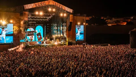 Imagen del impresionante aspecto de la Ciudad Deportiva de Arrecife