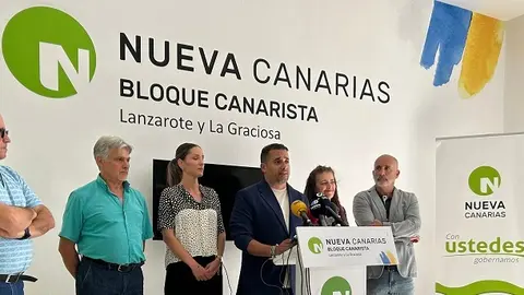 Comité Insular de NC-BC en la rueda de prensa.