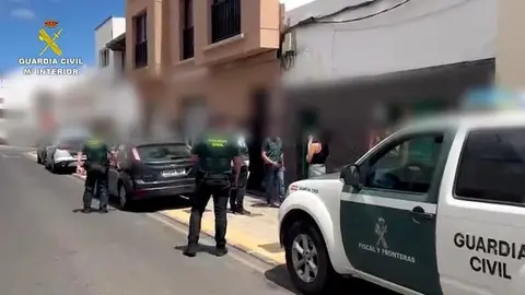 Imagen de archivo de una actuación de la Guardia Civil en Lanzarote.