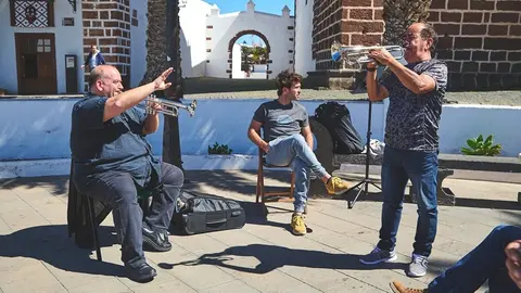 Actuación musical en Teguise.