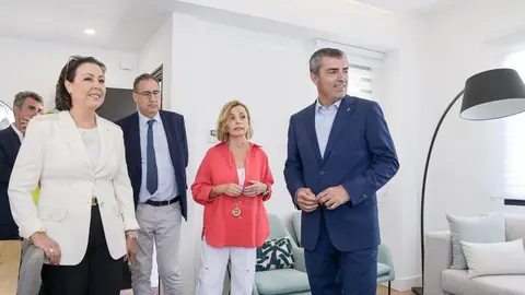 Manuel Domíngue este viernes durante su visita